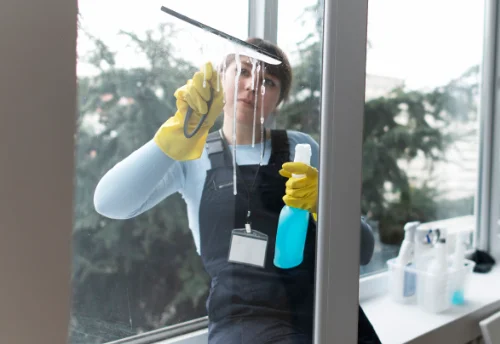 Nettoyage de vitres intérieures et extérieures à Baladou